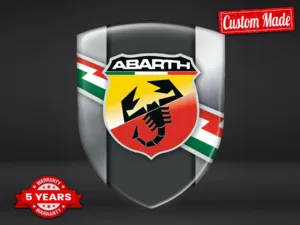 Fiat Abarth Resina Calcomanía Autoadhesiva Acabado Gama Alta Insignia